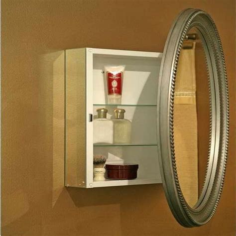 oval surface mount medicine cabinet